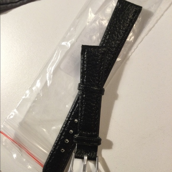 Woman’s Beautiful NEW black leather watchband! 14 mm - Picture 3 of 4